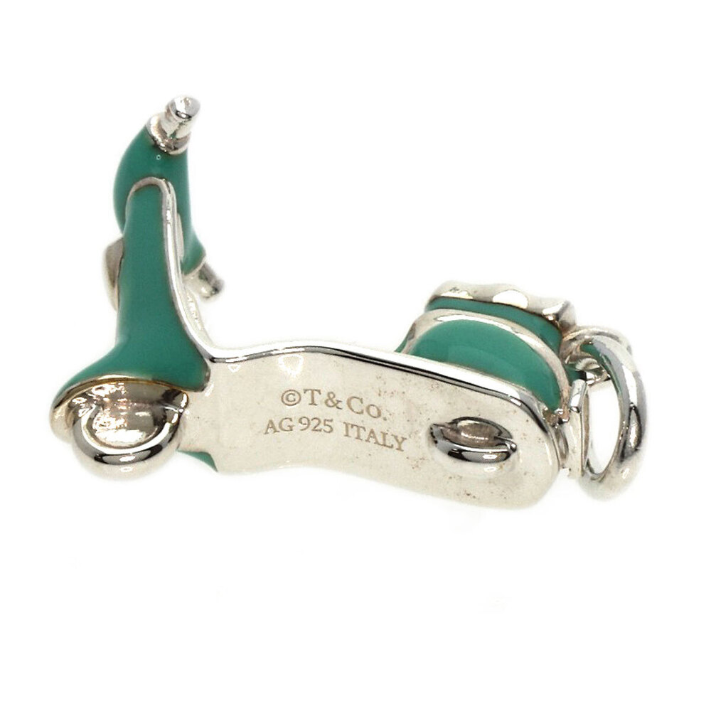 Tiffany Co Scooter Enamel Charm Pendant Silver - Picture 4 of 5